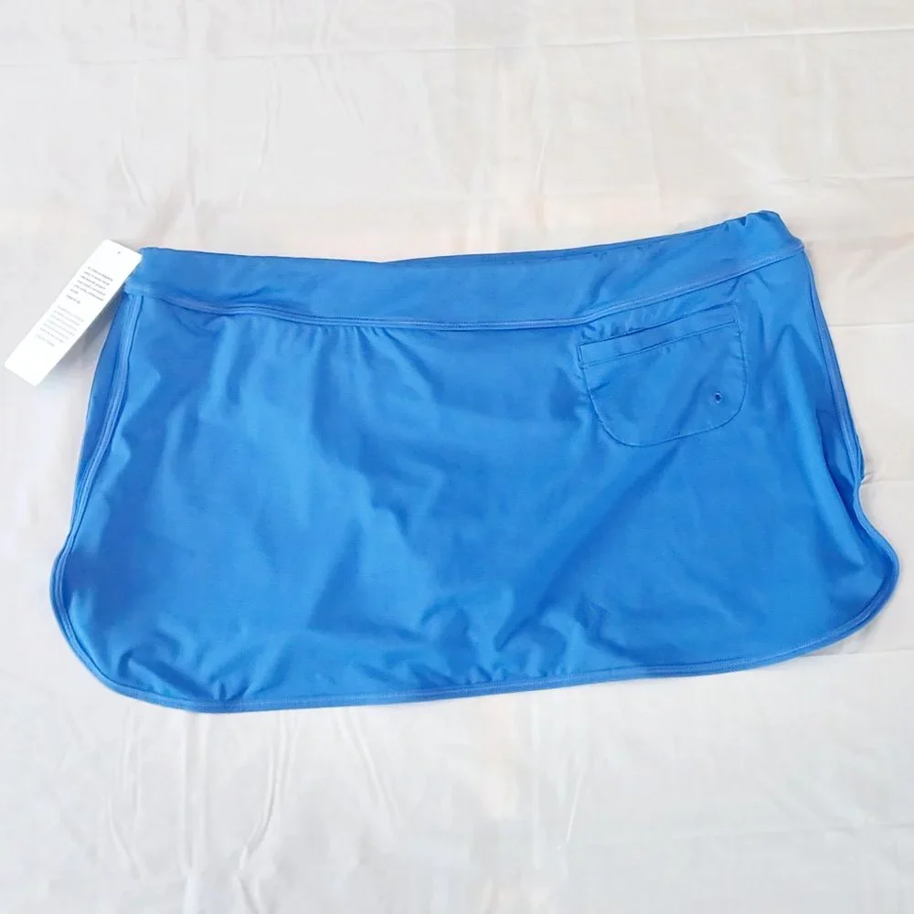 NWT Yacht Blue Athleta Tidal Swim Skirt Bikini Tankini Bottom - Picture 5 of 7